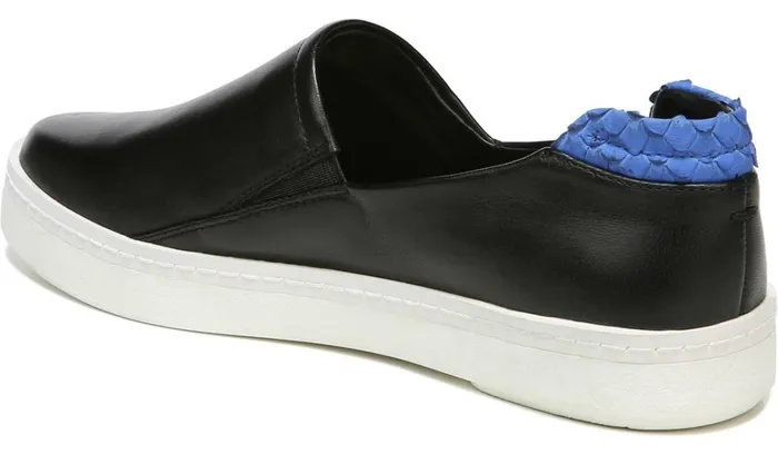 Sneakers Women Franco Sarto Franco Alma Slip On Sneaker Black Leather