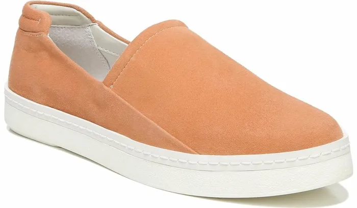 Sneakers Women Franco Sarto Franco Alma Slip On Sneaker Desert Coral Suede