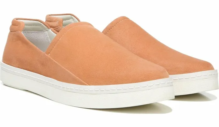 Sneakers Women Franco Sarto Franco Alma Slip On Sneaker Desert Coral Suede