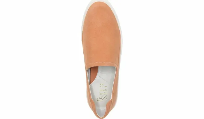 Sneakers Women Franco Sarto Franco Alma Slip On Sneaker Desert Coral Suede