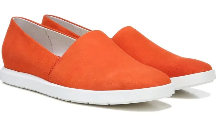 Sneakers Women Franco Sarto Franco Bonza Slip On Tangerine Suede