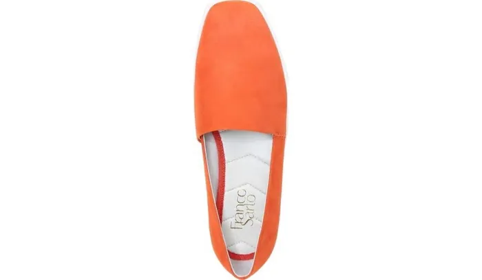 Sneakers Women Franco Sarto Franco Bonza Slip On Tangerine Suede