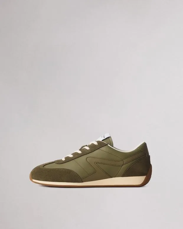 Sneakers Women Rag and Bone Slim Retro Runner Sneaker Martini Olive
