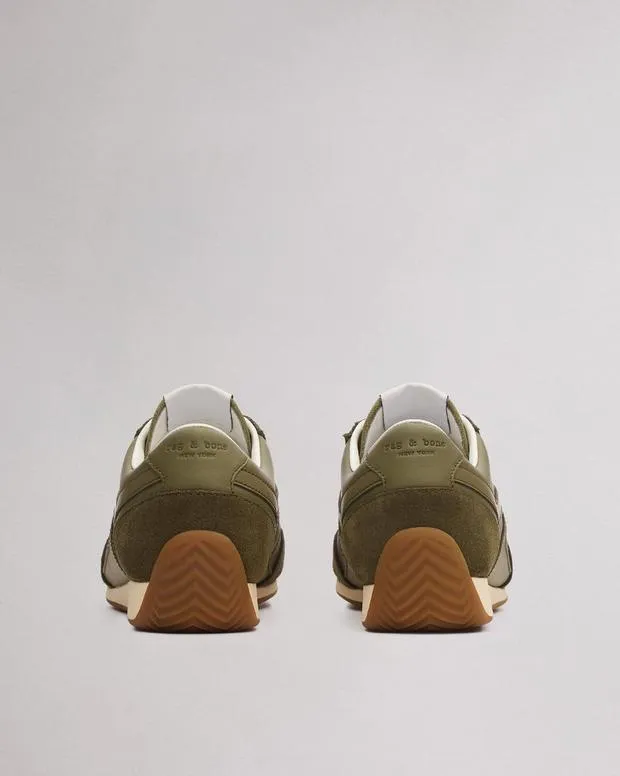 Sneakers Women Rag and Bone Slim Retro Runner Sneaker Martini Olive