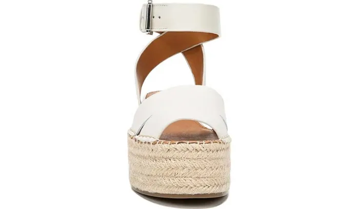 Spadrilles Women Franco Sarto Sarto Lexie Espadrille Platform Sandal Putty Leather