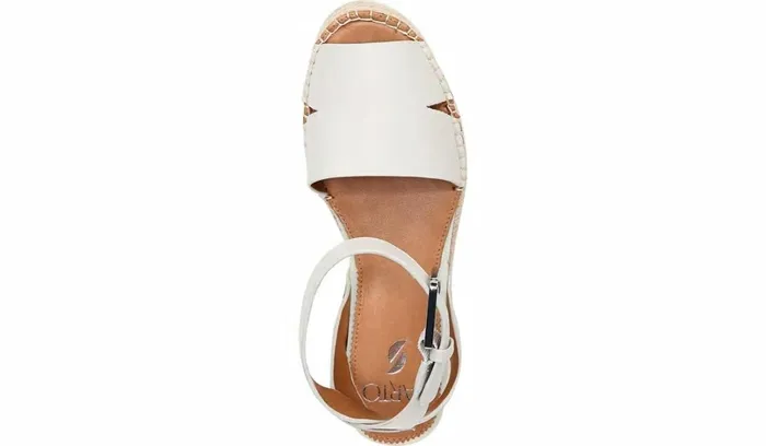 Spadrilles Women Franco Sarto Sarto Lexie Espadrille Platform Sandal Putty Leather