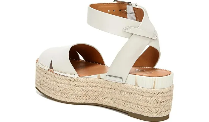 Spadrilles Women Franco Sarto Sarto Lexie Espadrille Platform Sandal Putty Leather
