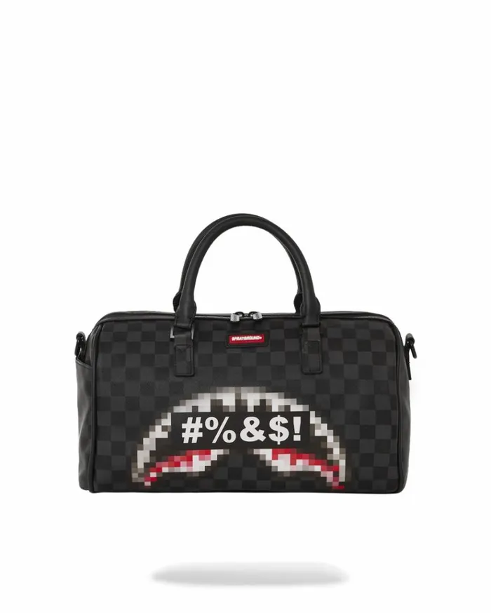 SPRAYGROUND 039WHAT THE BEEP039 SHARK MINI DUFFLE Bags