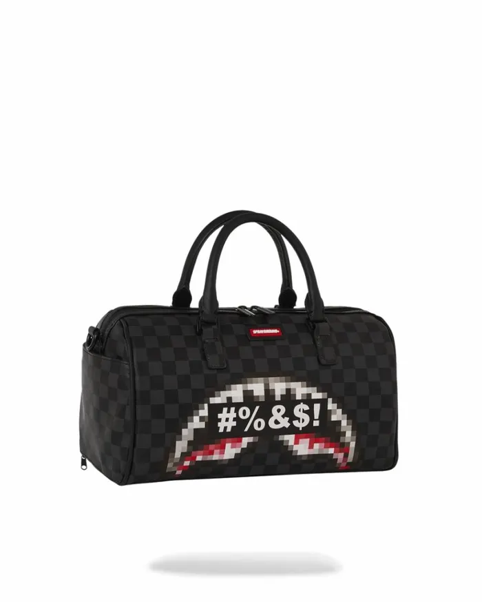 SPRAYGROUND 039WHAT THE BEEP039 SHARK MINI DUFFLE Bags