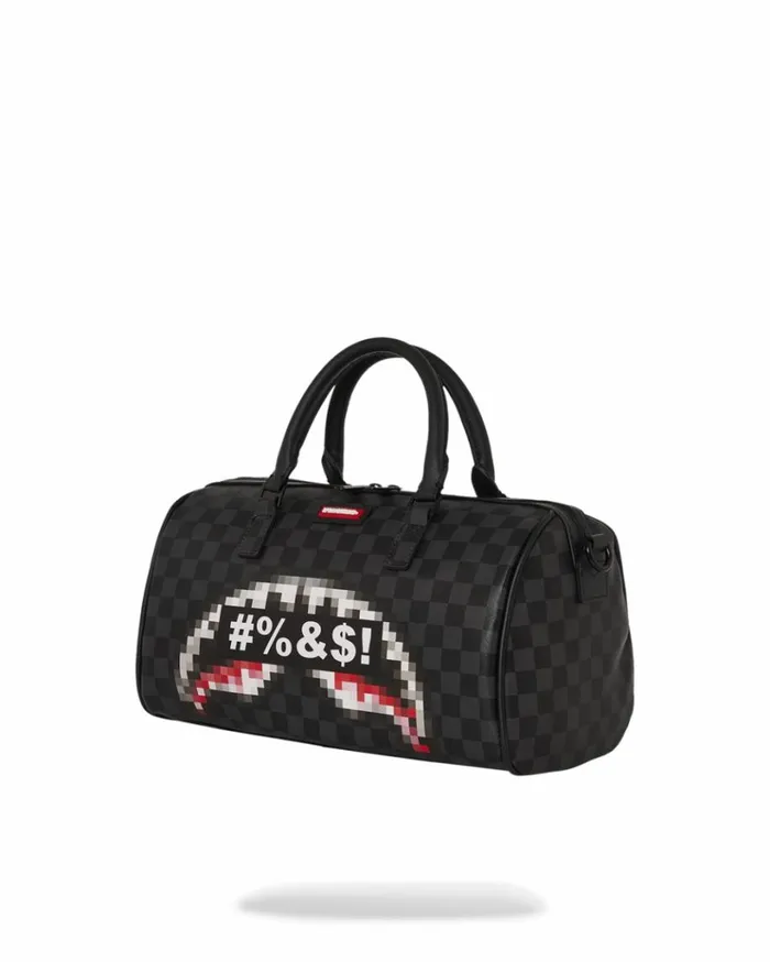 SPRAYGROUND 039WHAT THE BEEP039 SHARK MINI DUFFLE Bags
