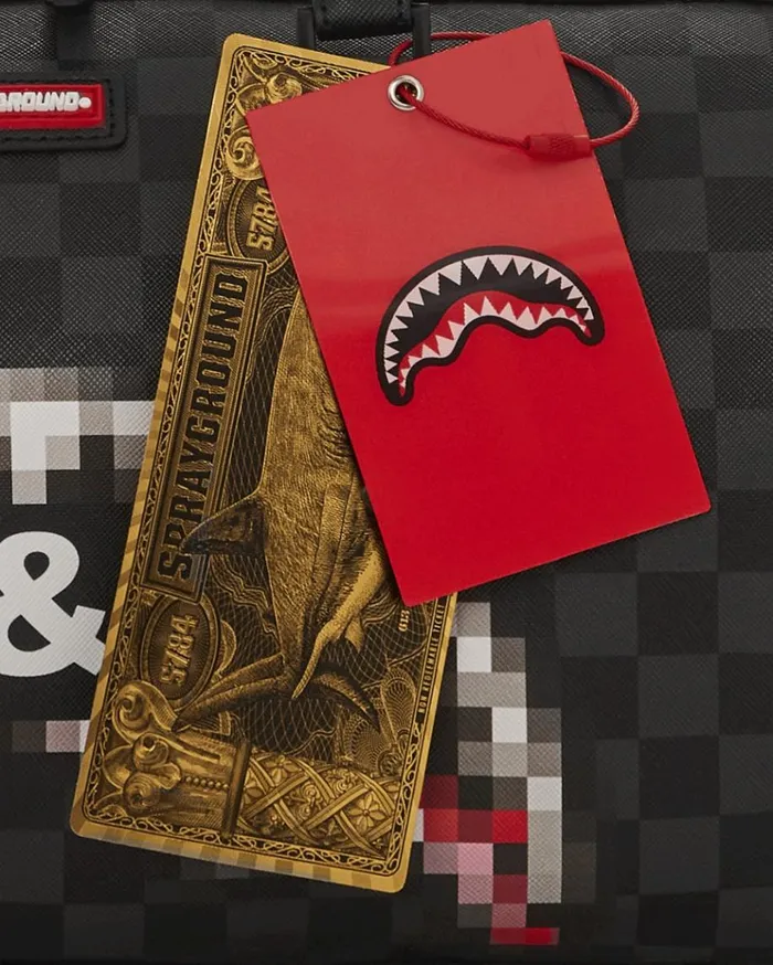 SPRAYGROUND 039WHAT THE BEEP039 SHARK MINI DUFFLE Bags