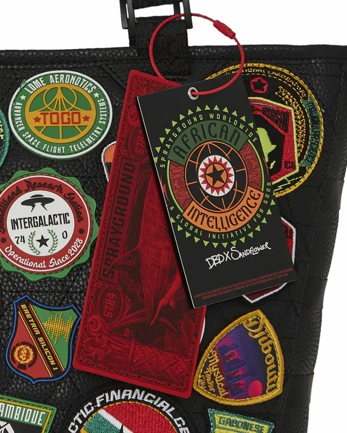 SPRAYGROUND AI THE 54 PATCHES OF AFRICA CARGO TOTE Bags