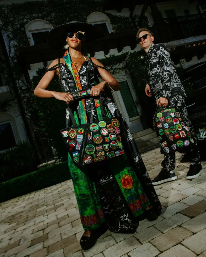 SPRAYGROUND AI THE 54 PATCHES OF AFRICA CARGO TOTE Bags