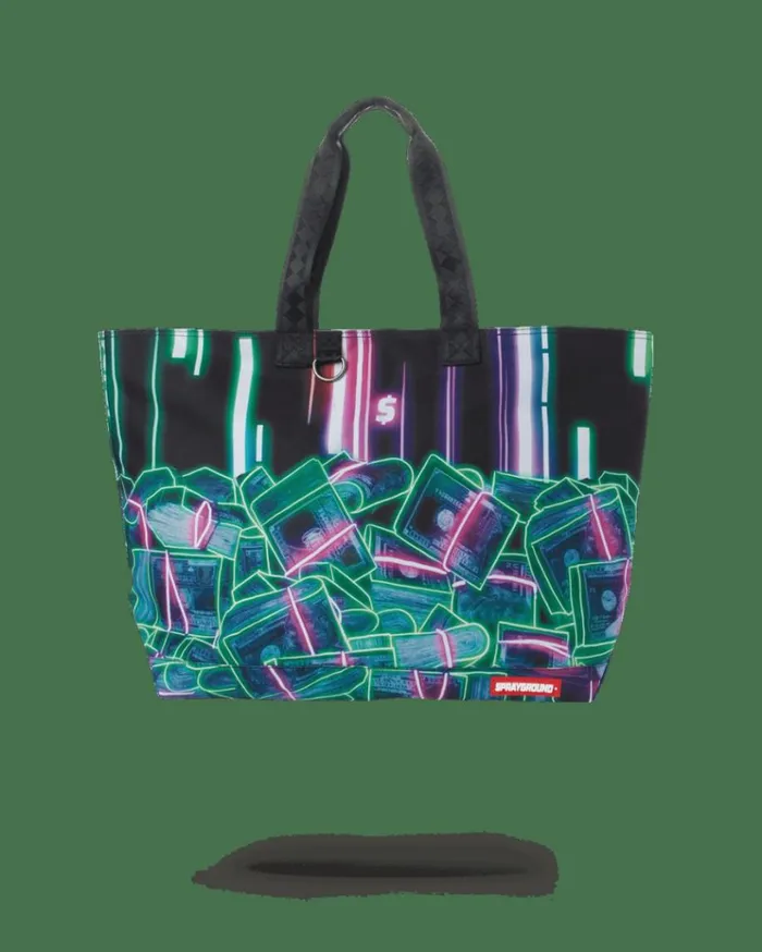 SPRAYGROUND CRYPTO STACKS TOTE Bags