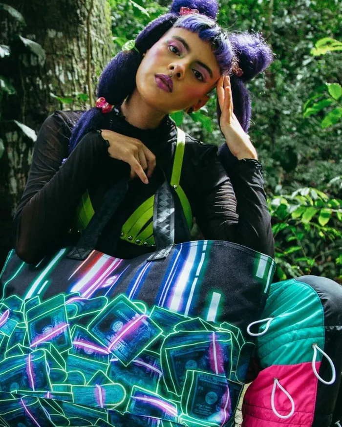 SPRAYGROUND CRYPTO STACKS TOTE Bags