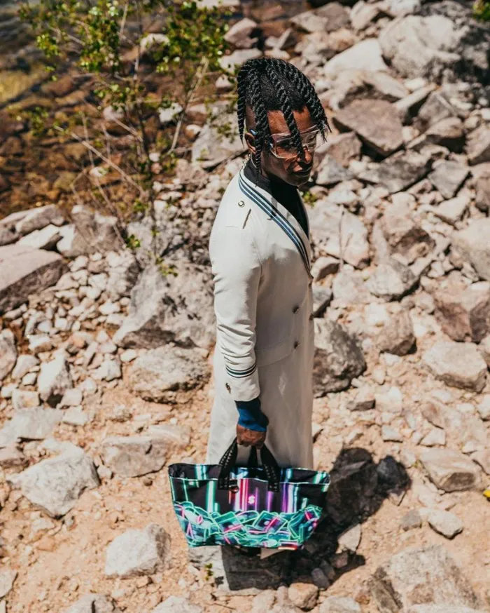 SPRAYGROUND CRYPTO STACKS TOTE Bags