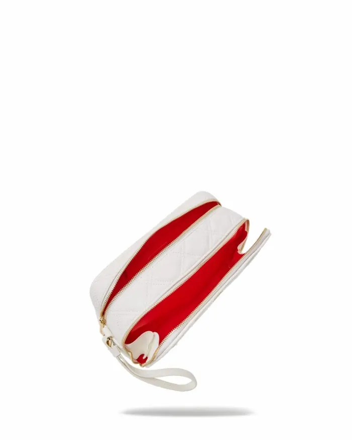 SPRAYGROUND RIVIERA LE BLANC GOLD CHAIN SHARK TOILETRY BAG Bags