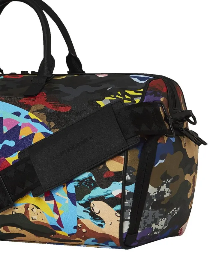 SPRAYGROUND SLICED AND DICED CAMO DUFFLE Bags