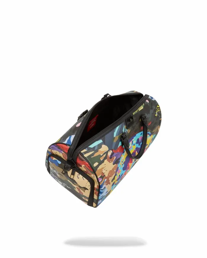 SPRAYGROUND SLICED AND DICED CAMO DUFFLE Bags