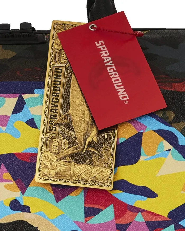 SPRAYGROUND SLICED AND DICED CAMO DUFFLE Bags