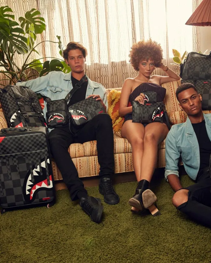 SPRAYGROUND XTC GREY SHARKS IN PARIS HILLS BACKPACK Bags