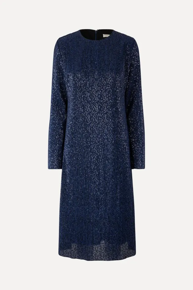 Stine Goya Dresses Celsia Dress 8211 Navy 8211 Women