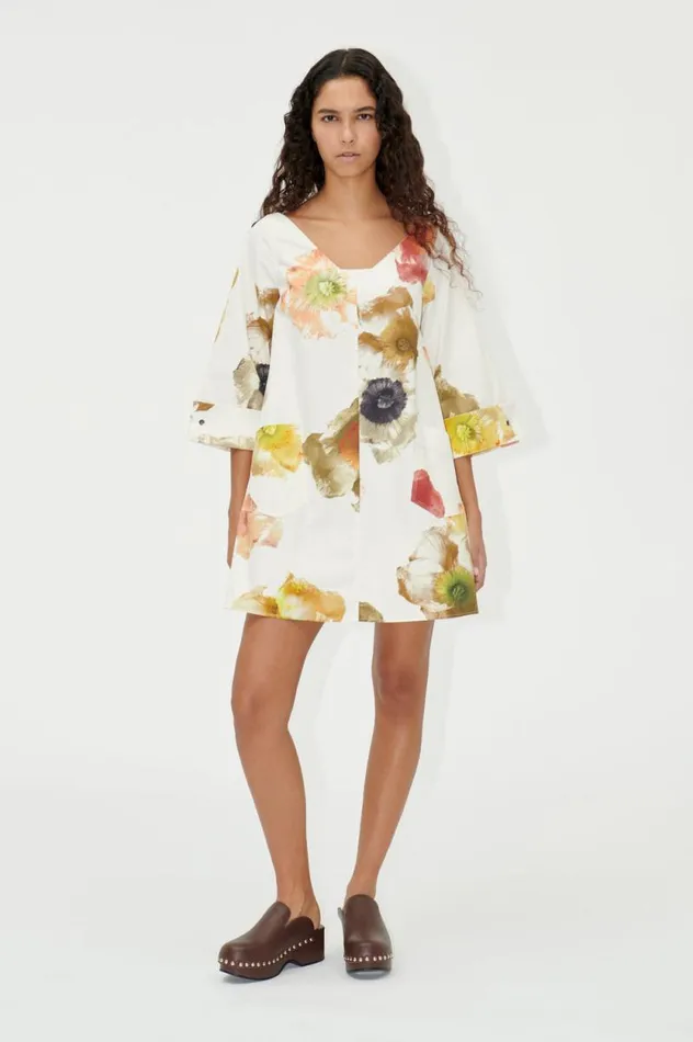 Stine Goya Dresses SGMandy Dress 8211 Pastel Poppies 8211 Women