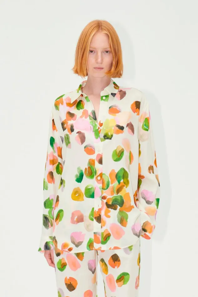 Stine Goya Exclusives SGSophia Shirt 8211 Watercolor Buds 8211 Women