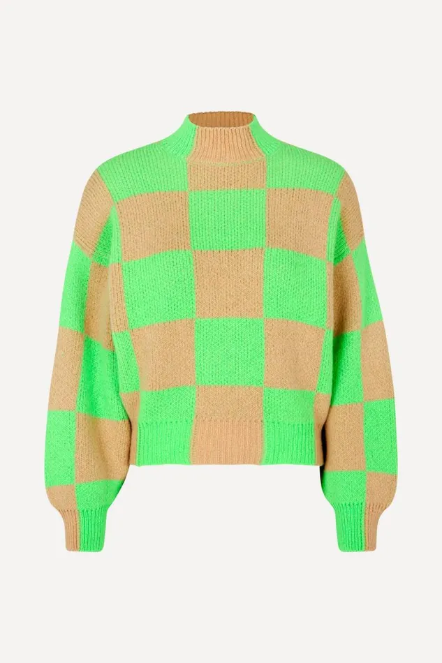 Stine Goya Knitwear Adonis Sweater 8211 Check 8211 Women