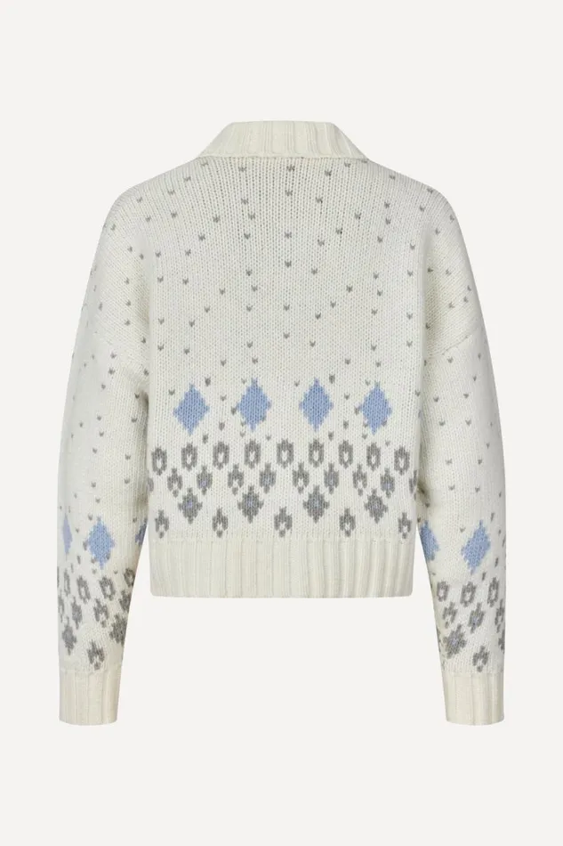 Stine Goya Knitwear Rylee Cardigan 8211 Beaded Fairisle 8211 Women