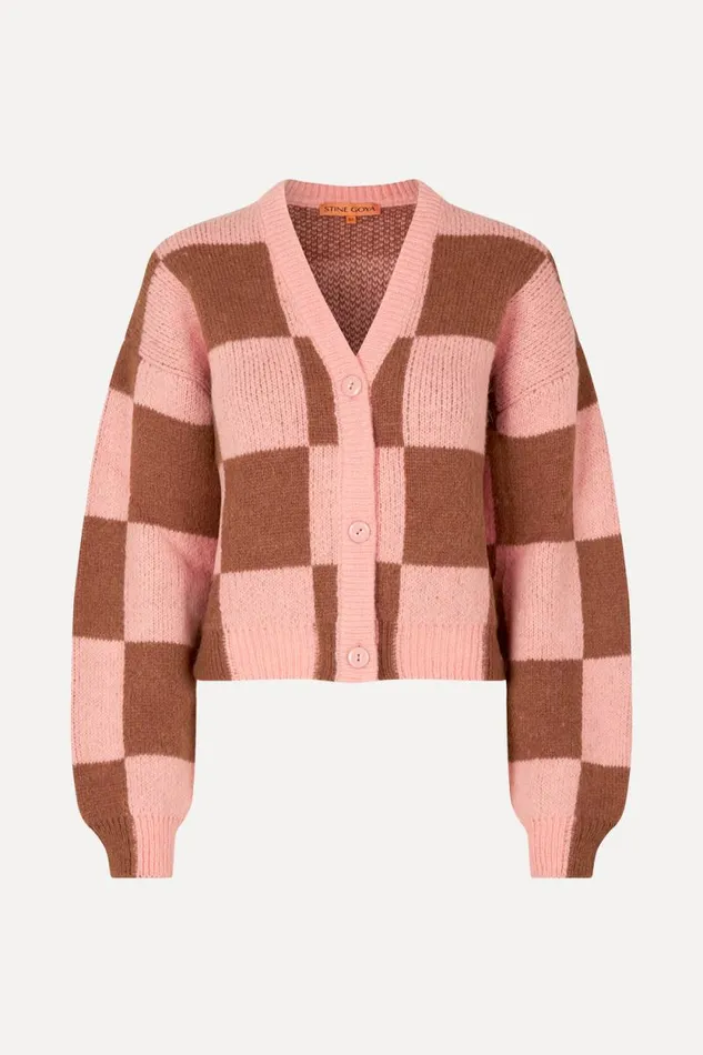Stine Goya Knitwear SGAmara Cardigan 8211 Rosewood 8211 Women
