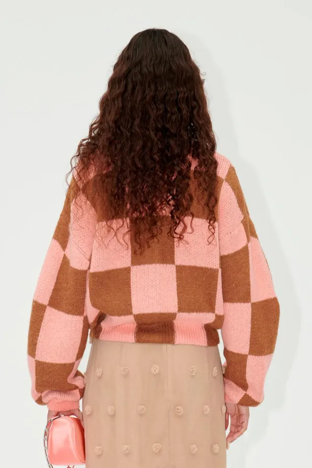 Stine Goya Knitwear SGAmara Cardigan 8211 Rosewood 8211 Women