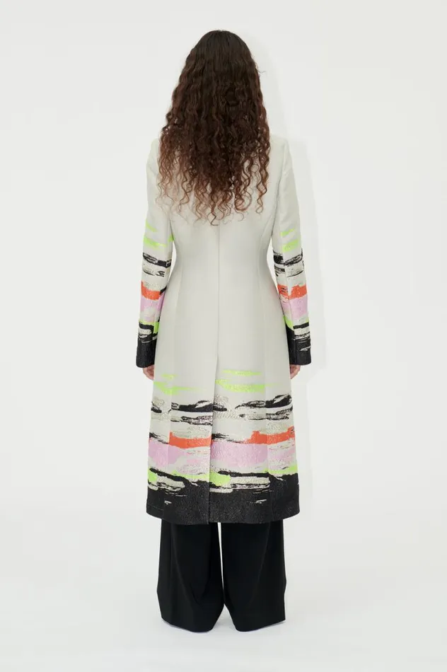 Stine Goya Outerwear SGAneta Coat 8211 Abstract Strokes 8211 Women
