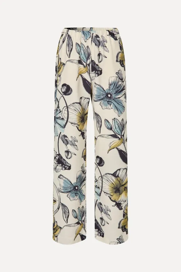 Stine Goya Pants Elasticated Long Pants 8211 Fine Line Poppies 8211 Women