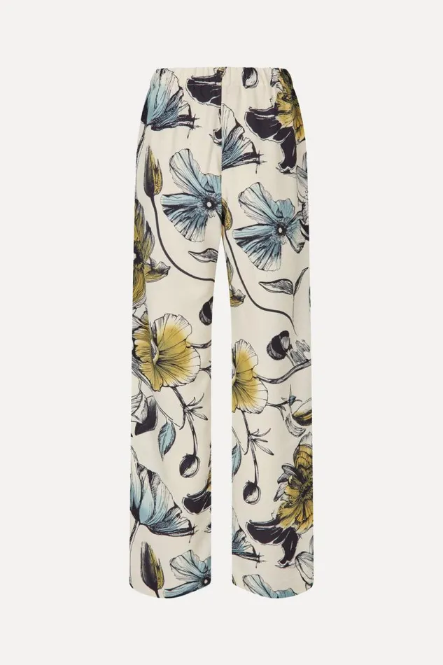 Stine Goya Pants Elasticated Long Pants 8211 Fine Line Poppies 8211 Women