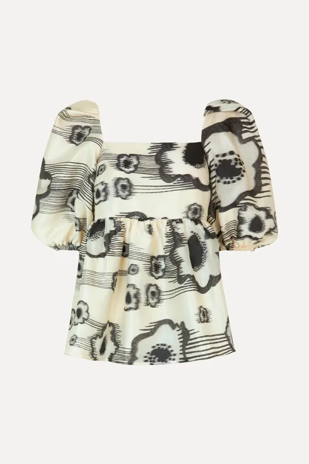 Stine Goya Tops and Shirts Kinsley Top 8211 Moving Flowers 8211 Women