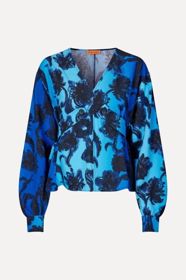 Stine Goya Tops and Shirts SGArlene Blouse 8211 Oil Pastel Anemone 8211 Women Stine Goya Tops and Shirts SGArlene Blouse 8211 Oil Pastel Anemone 8211 Women