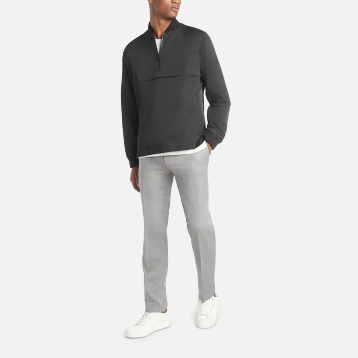 Stretch Urban Heather Slim Fit Flex Waistband Flat Front Dress Pant Htr Grey Men Kenneth Cole Bottoms
