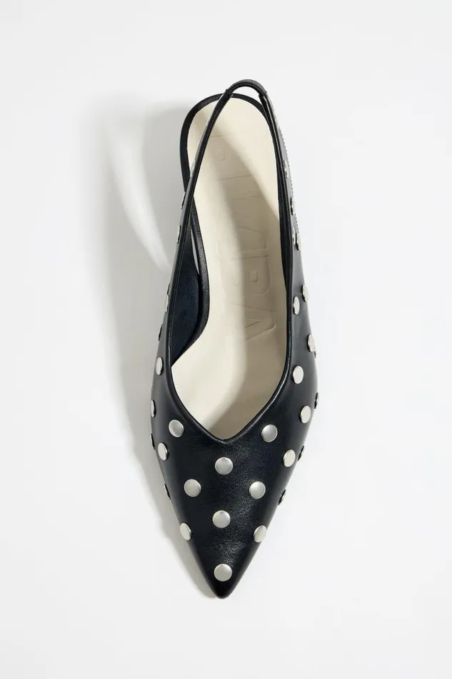 Studded Black Leather Pump Black Women Bimba Y Lola Court Shoes Studded Black Leather Pump Black Women Bimba Y Lola Court Shoes