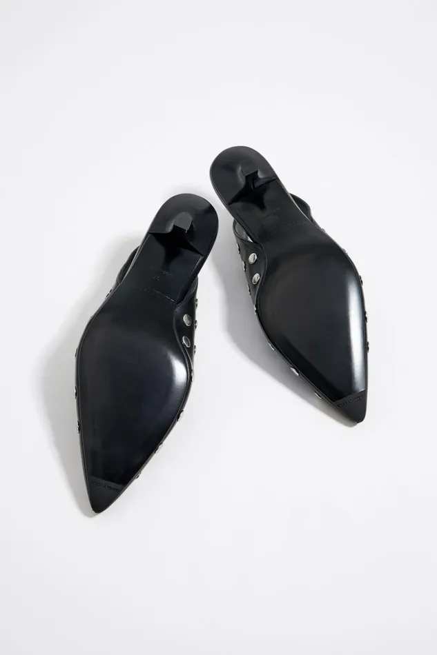 Studded Black Leather Pump Black Women Bimba Y Lola Court Shoes Studded Black Leather Pump Black Women Bimba Y Lola Court Shoes