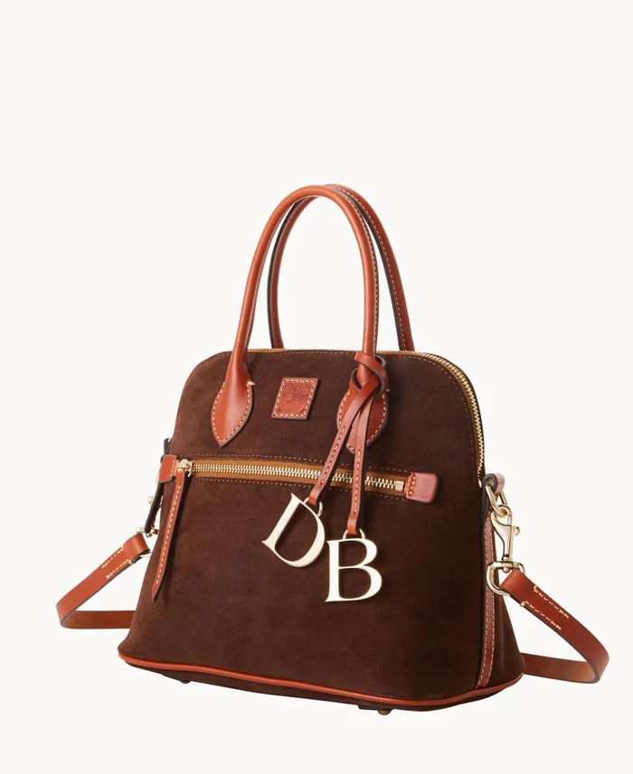 Suede Domed Satchel Woman Dooney and Bourke Satchels