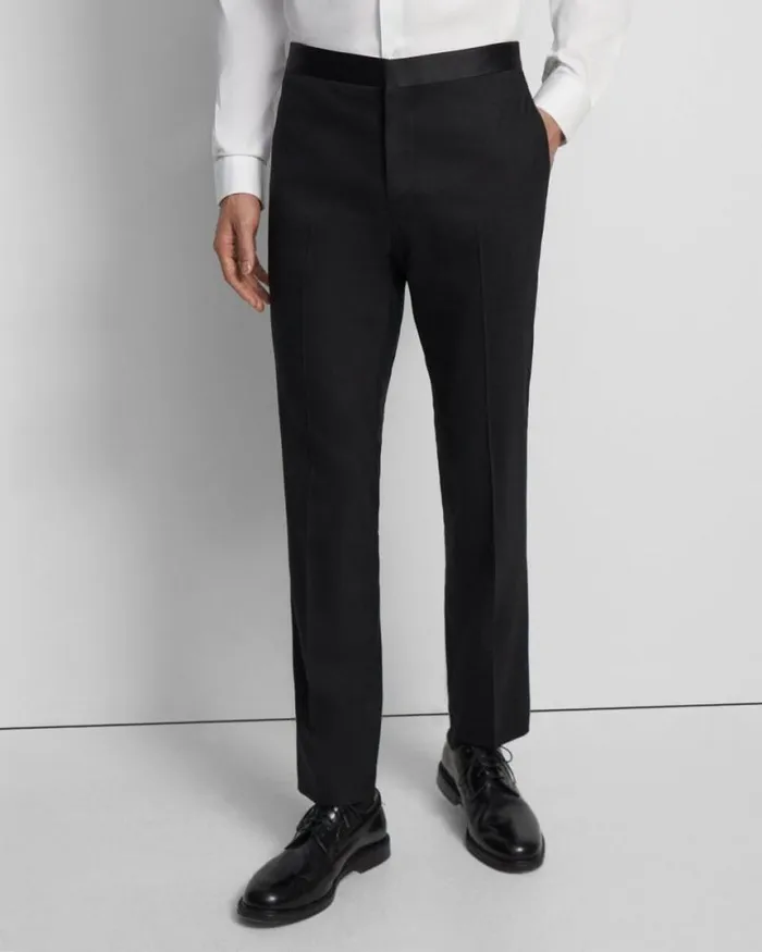 Suits Men Theory Mayer Tuxedo Pant In Stretch Wool Black