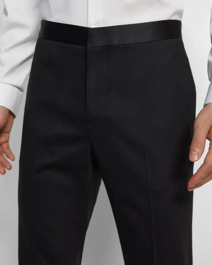 Suits Men Theory Mayer Tuxedo Pant In Stretch Wool Black