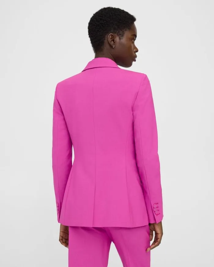 Suits Women Theory Staple Blazer In Good Wool Carnation