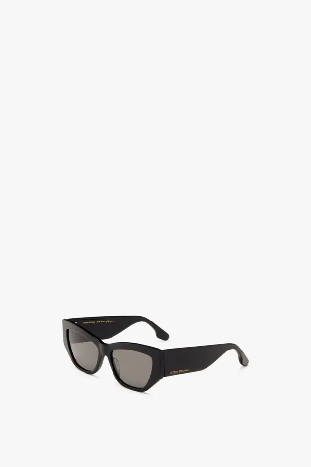 Sunglasses Women Victoria Beckham Sculptural Frame Sunglasses In Black Sunglasses Women Victoria Beckham Sculptural Frame Sunglasses In Black