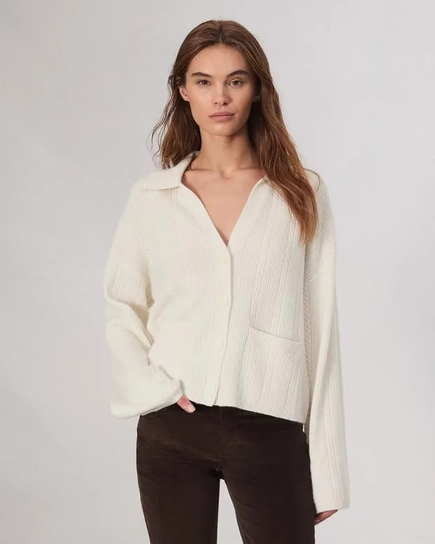 Sweaters and Sweatshirts Women Rag and Bone Maud Cashmere Cardigan Ivory
