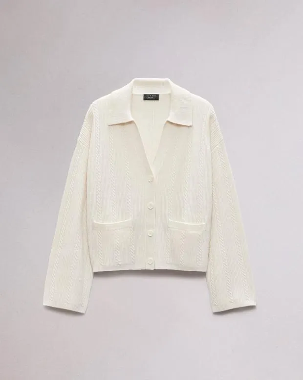 Sweaters and Sweatshirts Women Rag and Bone Maud Cashmere Cardigan Ivory