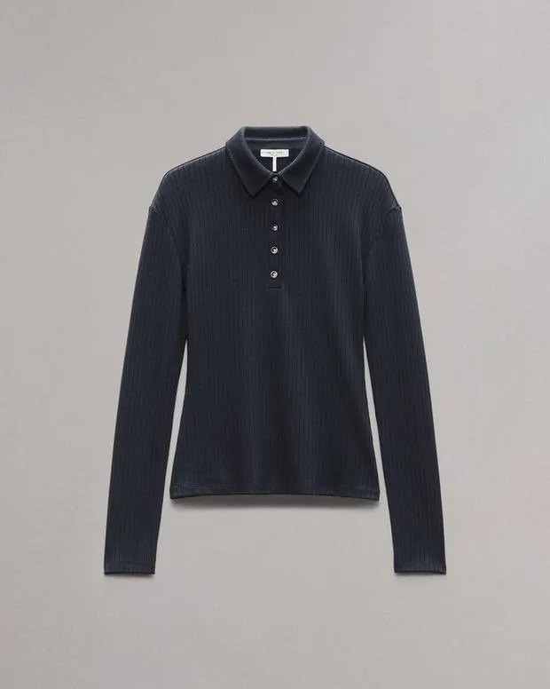 Sweaters and Sweatshirts Women Rag and Bone The Knit Rib Polo Shirt Salute Sweaters and Sweatshirts Women Rag and Bone The Knit Rib Polo Shirt Salute