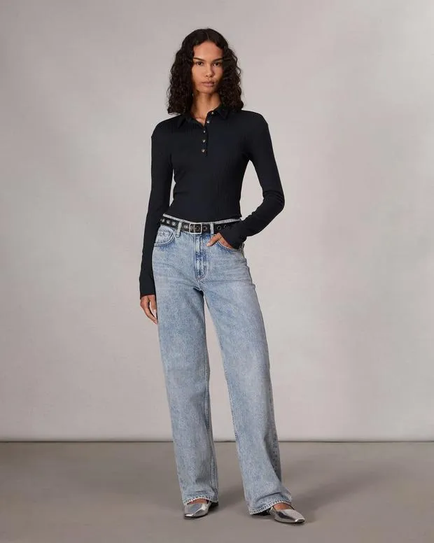 Sweaters and Sweatshirts Women Rag and Bone The Knit Rib Polo Shirt Salute Sweaters and Sweatshirts Women Rag and Bone The Knit Rib Polo Shirt Salute