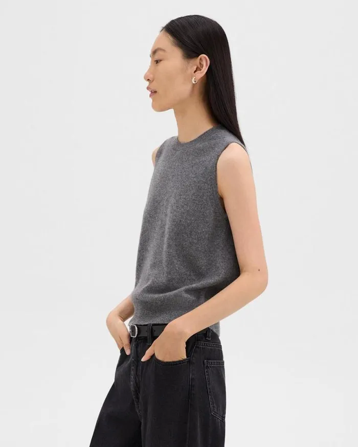 Sweaters Cardigans Women Theory Sweater Shell In Cashmere Husky Sweaters Cardigans Women Theory Sweater Shell In Cashmere Husky
